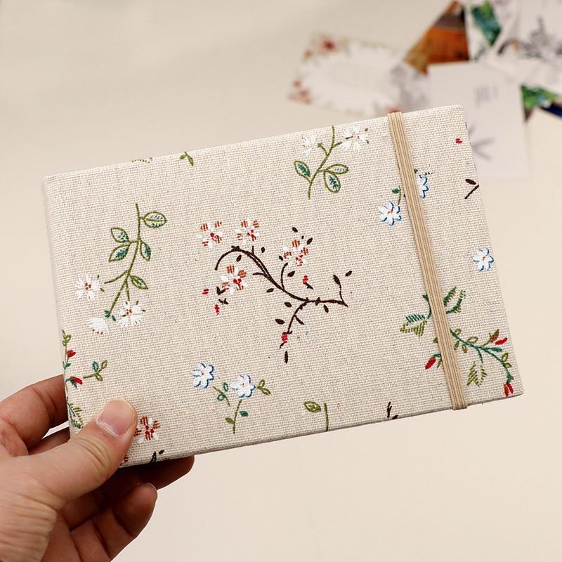 Classic Cloth Cover Photo Album With String Binding For Memories And Gift Use
