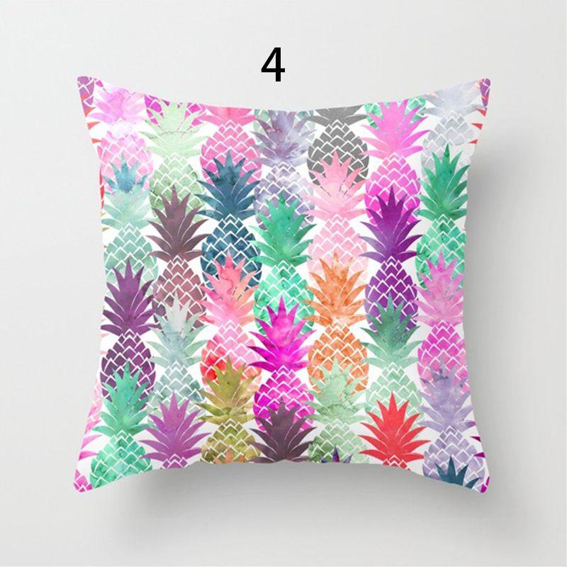 Tropical Fruit Painted Pineapple Pattern Pillowcase For Elegant Home Decor**