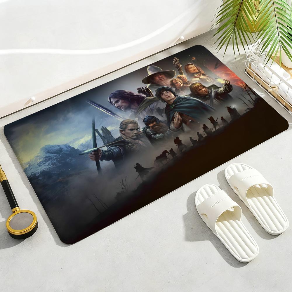 The Lord of the RingS Floor Mat Soft Thickened Non-Slip Door Mat for Living Room Home Decor Flannel Rugs