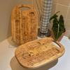 Cartoon Rubber Wood Bread Board Tray Creative Home Vegetable Fruit Solid Wood Cutting Board Hangable Screative Chopping Boards