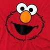 Sesame Street Unisex Adult Elmo Face Ringspun Cotton T-Shirt