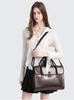 Echte Leder Aktentasche Damen Luxus Mode Vintage Büro Business OL Schulter Seitlich 14 Zoll Laptop Messenger Tragbare Tasche