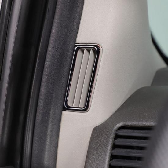 Glossy Piano Black A-pillar Air Vent Trim Sticker For Nissan Frontier 2005-21