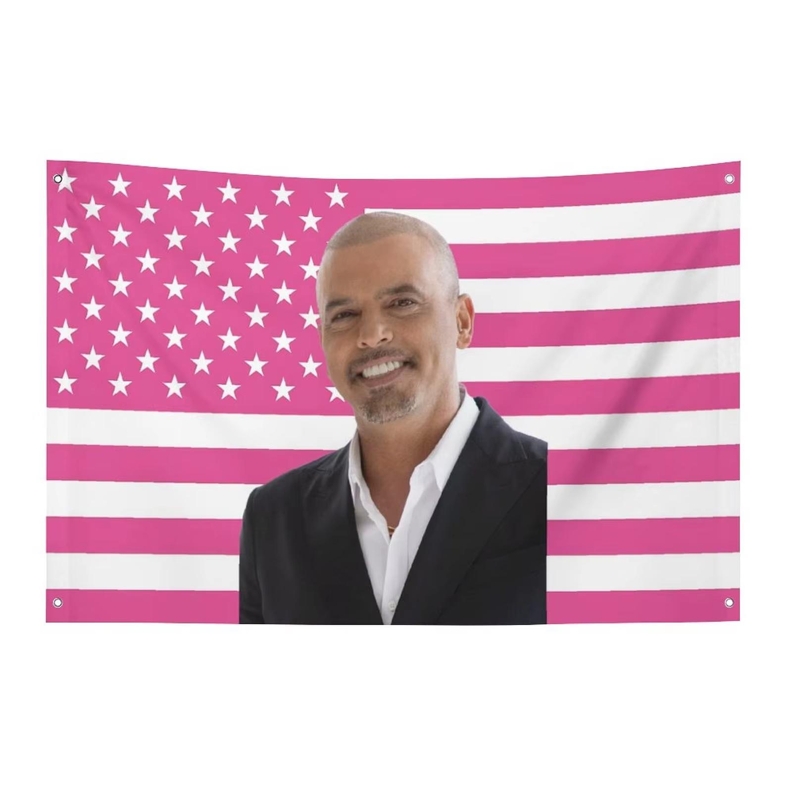 

2025 Американский флаг Эяль Голан Предметы домашнего декора Забавные флаги для спален Пользовательский флаг на стену Наружные украшения Комната Y2k 29x37in