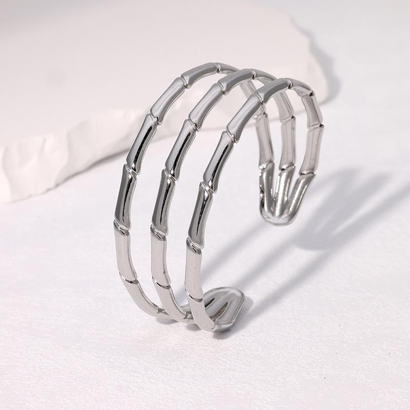 Waterproof Luxury Simple Small Fresh Ins Wind Bamboo Bracelet, Simple and Versatile Personality, High-end Gold-plated Stainless