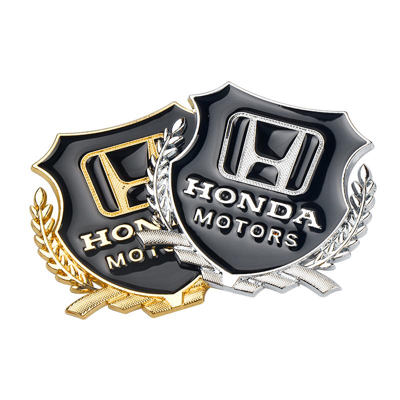 

2pcs 3D Metal Car Emblem Body Window Trunk Decoration Stickers Auto Accessories For Honda City Odyssey CIVIC CRV Legend Jazz RR