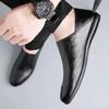 Leather shoes new breathable deodorant casual shoes soft sole soft surface lazy driving Doudou shoes