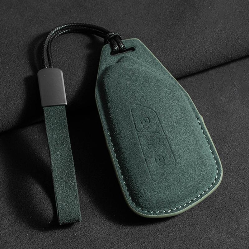 Suede Car Key Fob Cover Fit For VW Golf 8 Skoda Octavia A8 SEAT Leon MK4 Non-OEM Key Protector Shell