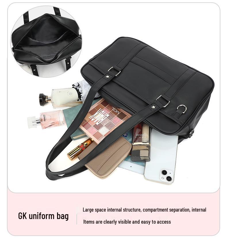 2024 Women's Japanese Style JK Uniform Crossbody Bag: Two-Dimensional Simple Academy Shoulder Handbag