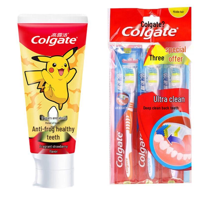 Colgate Kids Strawberry Toothpaste & Brush Set