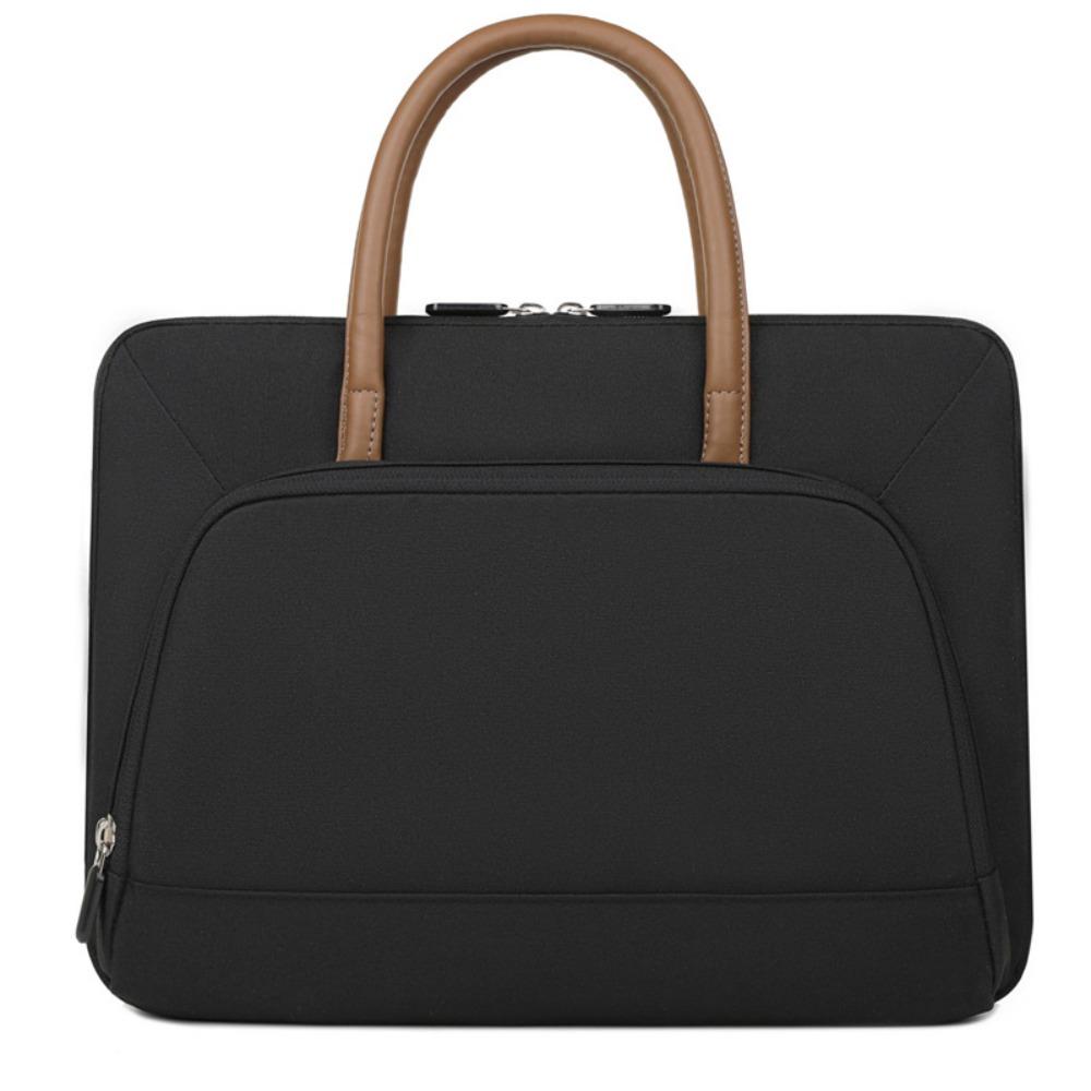 14-16inch Laptop Handbag Large Capacity Solid Color Tablet Sleeve Case Shockproof Waterproof Tablet Protective Pouch Travel