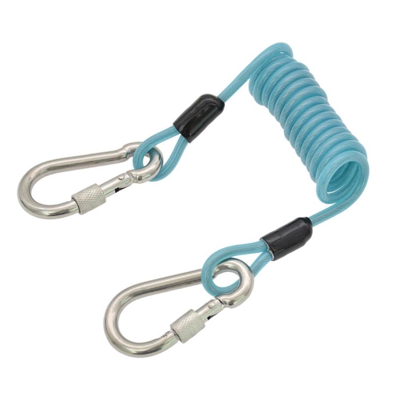 Antilost Rope Lanyard Underwaters Spring Coiled Camera Clip for Dive Light