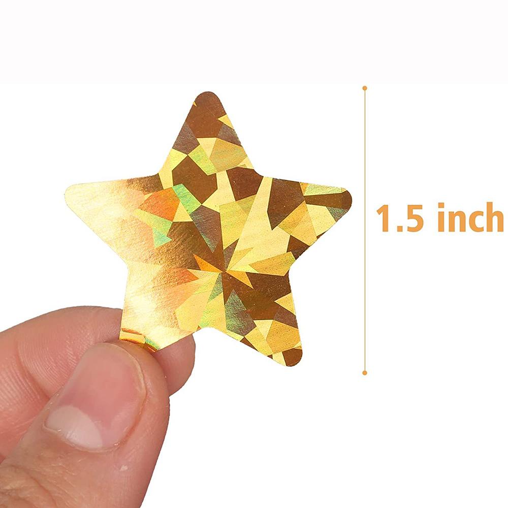 High-Standard Holographic High-Standard Gold High-Standard Star First-Class Stickers For Youngsters Premium-Quality Reward 100-500Pcs