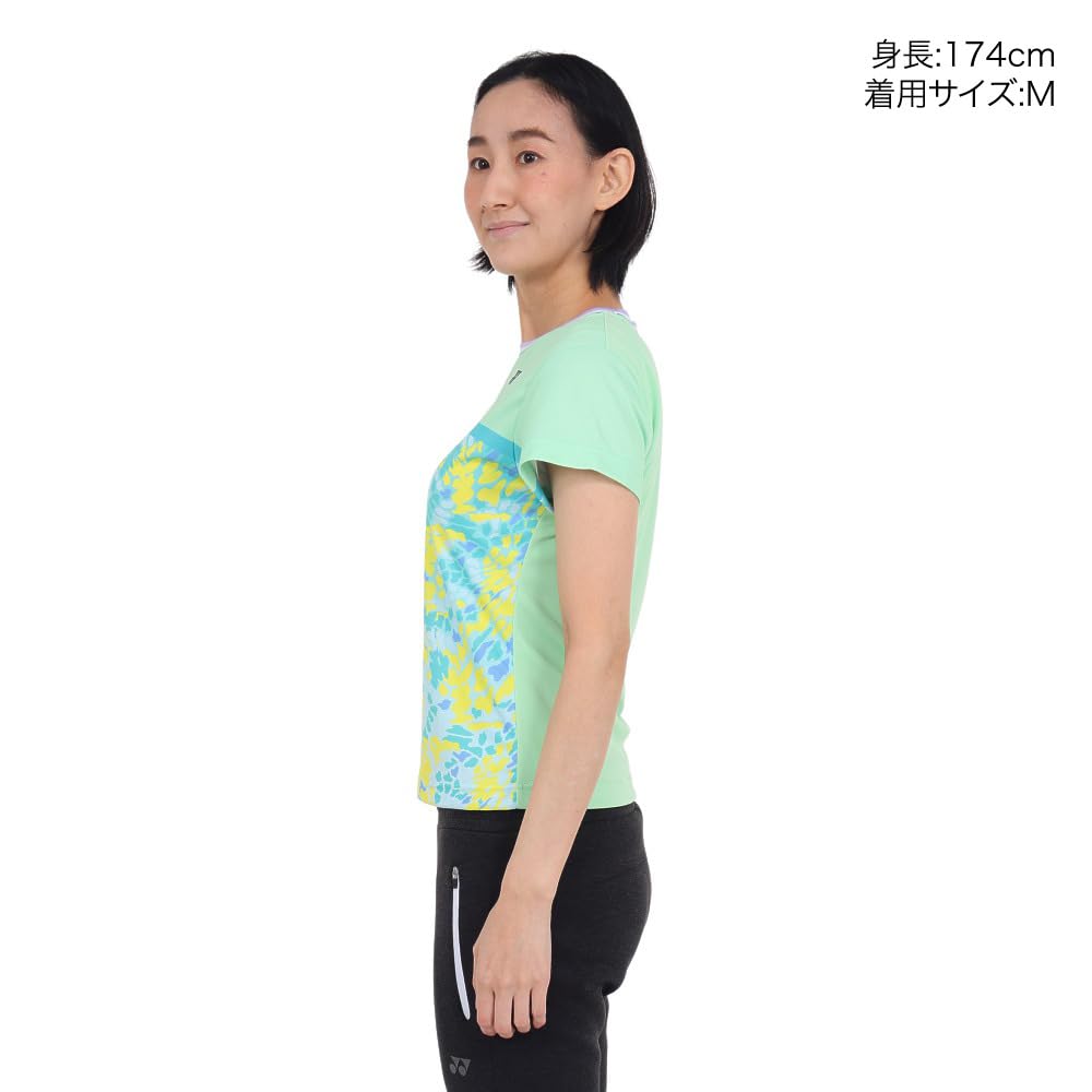 Yonex Short Sleeve Game Pastel Green Size L Women's Shirt, (776),