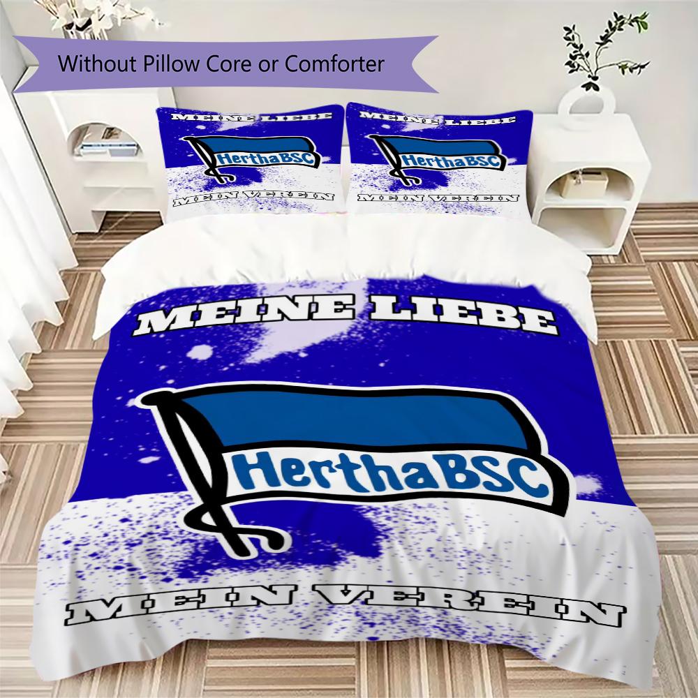 Set Copripiumino Trapuntato con Motivo Hertha BSC Copripiumino Federa Decorazione per la Casa Regalo di Compleanno (1 * copripiumino + 2 * federe senza imbottitura)39