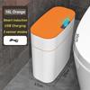16L New Smart Trash Can High-tech Induction Storage Bucket Bathroom Deodorant Waterproof Trash Can Household with Lid Creative