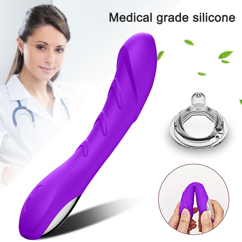 POMFW G-Spot Dildo Vibrator For Kvinner Klitoris Stimulator Myk Silikon Realistiske Vibratorer Sexy Leker Kvinne