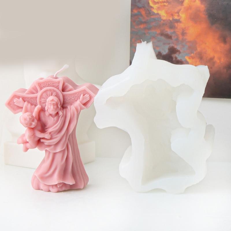 Dekoracje Świeca Ręcznie robiony Prezent Forma Wystrój Pokoju Rzemiosło Odlewy Formy 3D Silikonowe Rękodzieło Tworzenie Formy do Pieczenia