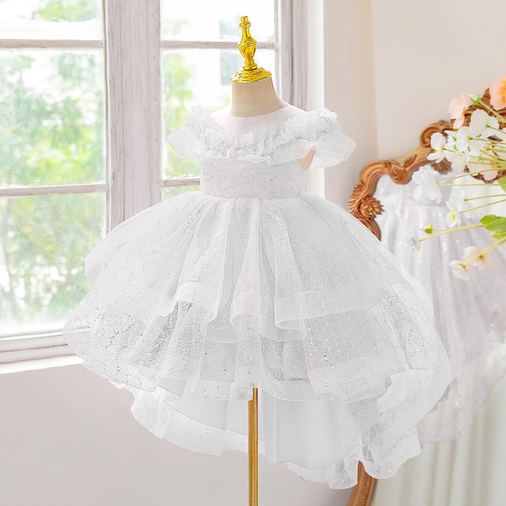 3-8Y Christmas Dress Newborn Baptism Wedding Dress for Baby Girl First Birthday Party Wear Toddler Girl Christening Gown Clothes AT6012