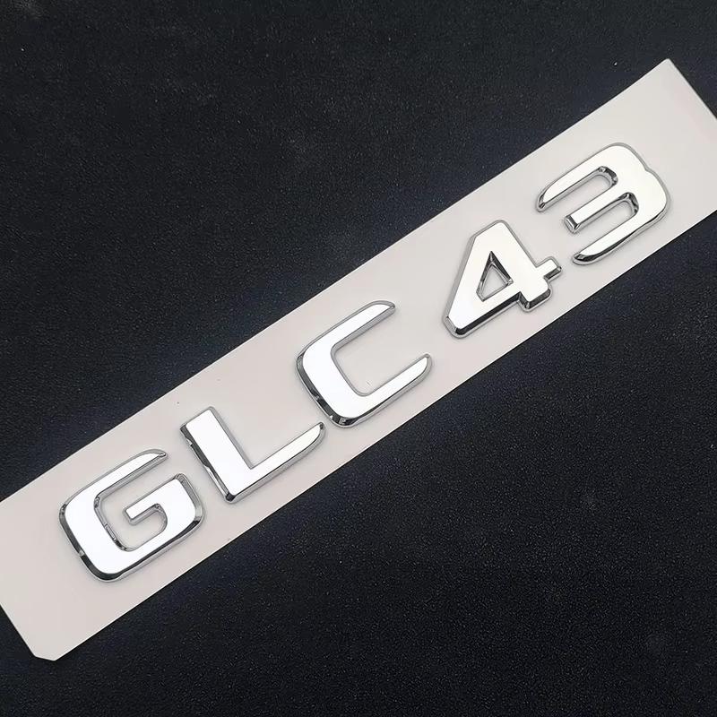 ABS 3D Car Rear Trunk Side Badge Letters Sticker BITURBO 4MATIC Logo Emblem For Mercedes Benz GLC Class GLC43 X253 Accessories MZ5