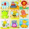 Animal 3D Wooden Jigsaw Puzzle Board for Toddlers (1-3 Years)
