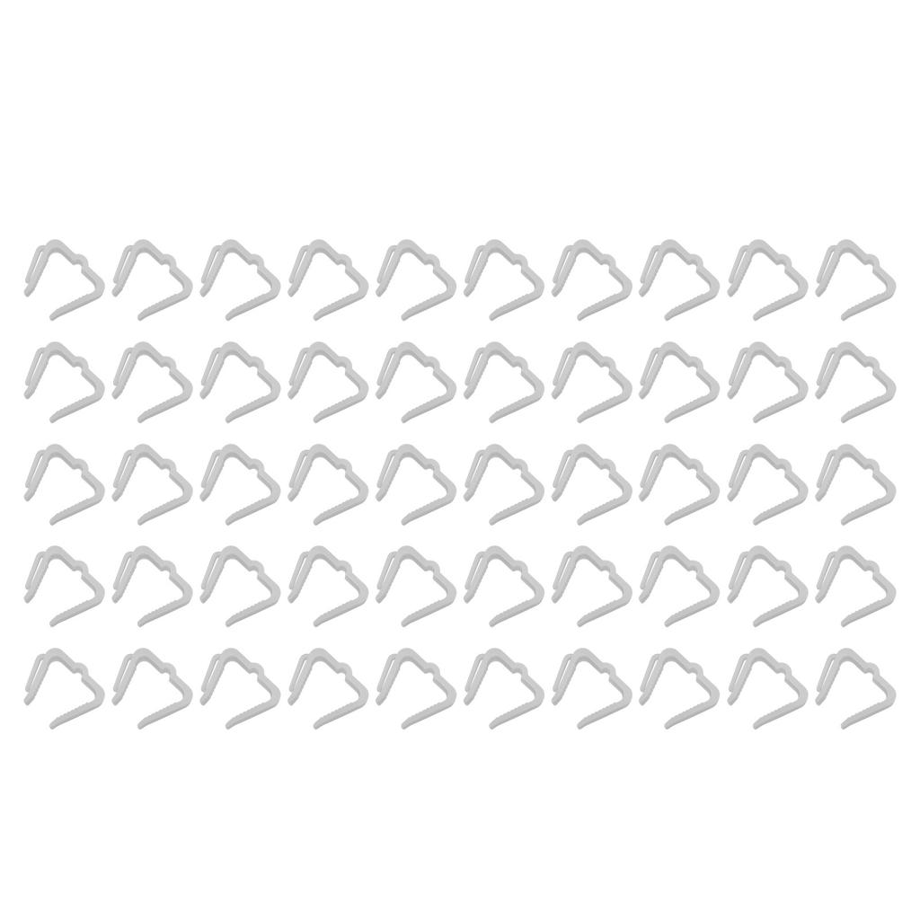 50 buc Cârlige Agățătoare Lumini de Crăciun Plastic Ferm Impermeabil Rezistent la Intemperii Clipsuri Lumini de Sărbători pentru