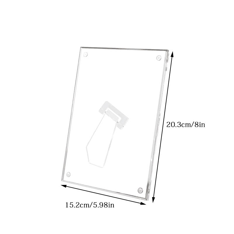 Akryl Fotoramme Fotoramme Utstilling Bilderamme Magnetisk Brakett Fotoramme Stativ