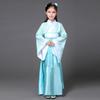 National Costume Tang Dynasty Hanfu for Girls Three-Piece Outfit Top Skirt Belt Traditional Chinese Style Childrens Clothing for New Year Travel