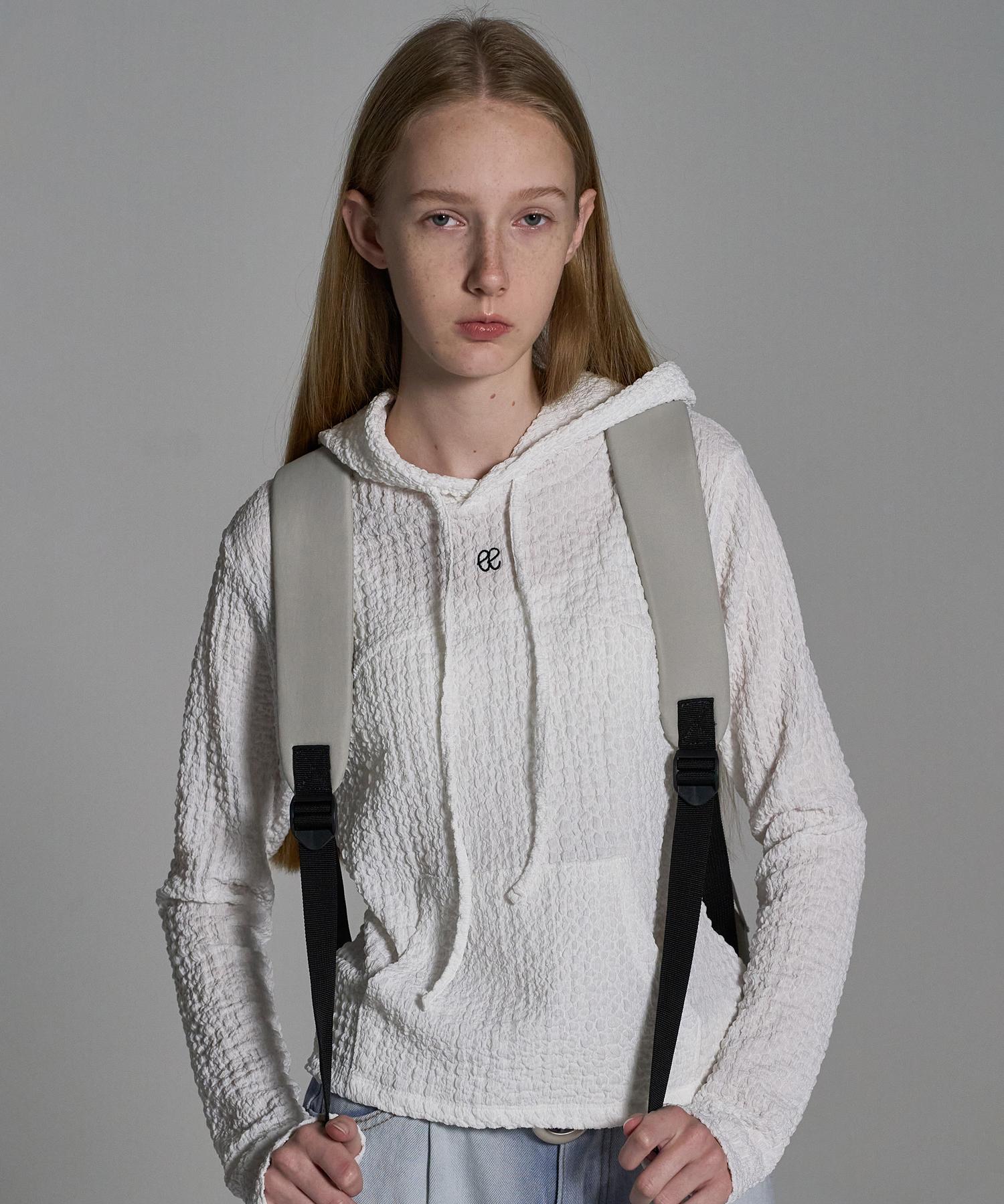 Eliotti Wrinkle Hoodie_White Free