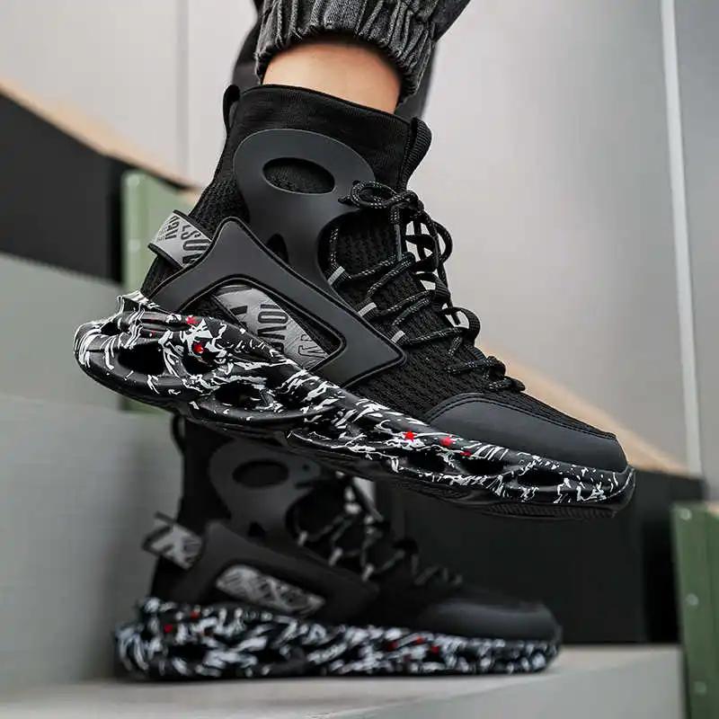 Fashion With Ties High Platform Gents Shoes Heels Wedding Party Dress Yellow Boots Men Sneakers Sports Sapateneis Girl Snow Boots