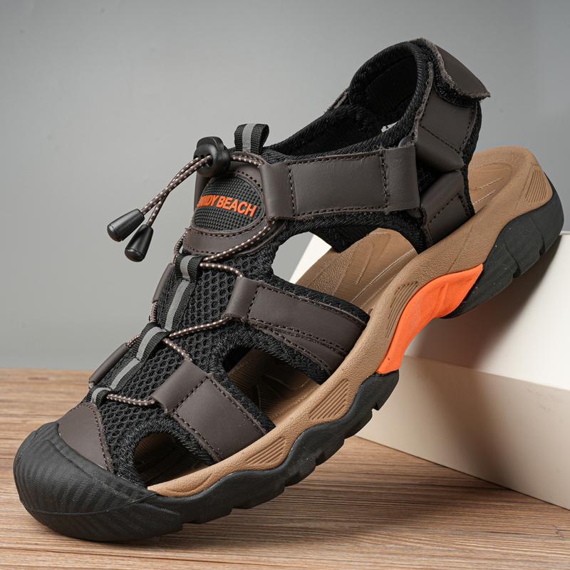 Fashion Summer Men's Sandals Casual Breathable Beach Slippers Light Non-slip Hiking Shoes Outdoor Quick Dry Wading Shoes Men Sneakers 48