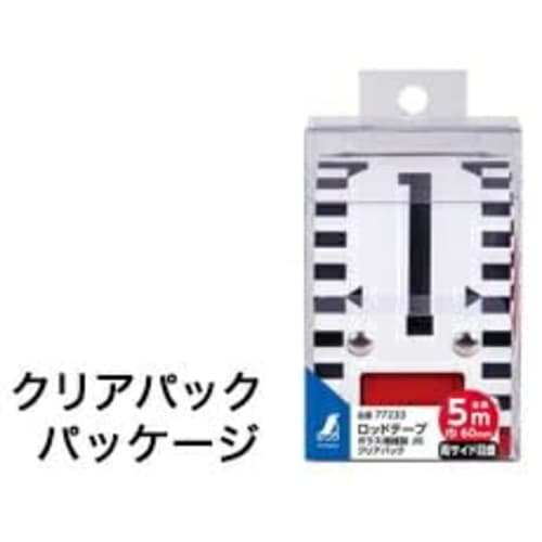 Shinwa Sokutei Rod Tape, Glass Fiber, 5m X 60mm Wide, JIS Clear Pack, 77233