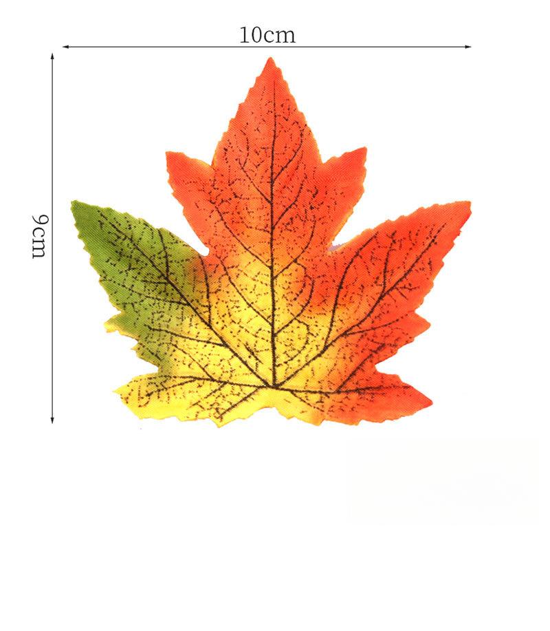 50 Pcs Fall Artificial Maple Leaves for Thanksgiving,Weddings Decorations,Festival Events