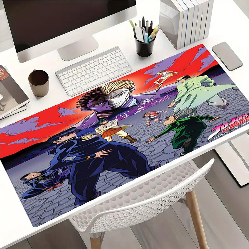JoJo's Bizarre Adventure Mauspads - Rutschfeste Gummibasis, Glatte Oberfläche für Arbeit, Gaming, Büro und Zuhause, Schreibtisch-Mauspad
