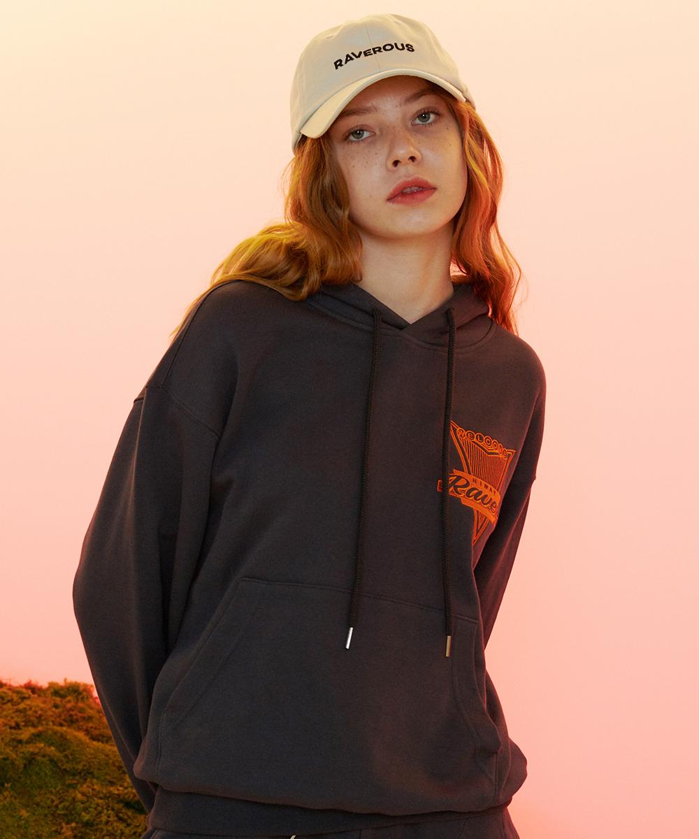 Raverous Signboard Hoodie Charcoal 1