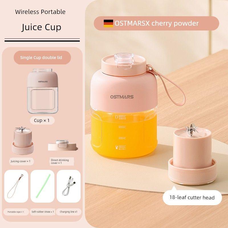 

Ostmars Немецкий Многофункциональный Стакан для Сока Большой Емкости Sakura powder [Single Cup double lid] 1100 ml