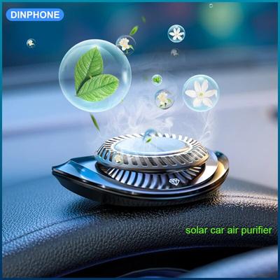 DINPHONE Purificador de Ar Solar para Carro Difusor de Aroma Rotativo Acessórios Interiores para Carro Difusão de Óleos Essenciais