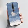 Custodia Carina Per Nokia 6.1/Nokia 6.1 Plus/Nokia X6/Nokia6 Guscio Stampato Cover Protettiva Morbido Silicone Cartone Animato Nera Custodia