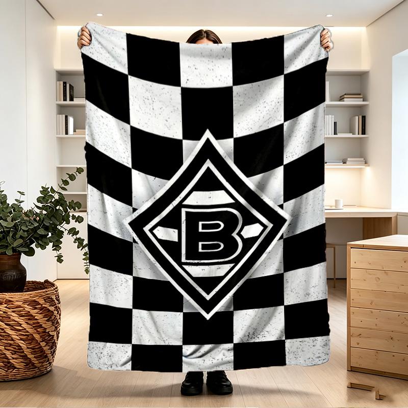 Borussia Monchengladbach Print Blanket - Soft & Comfortable, for Bedroom, Travel, Sofa, Home Decoration - Birthday Christmas Gift for Friend