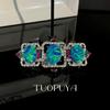 Elegant Diamond-Inlaid Square Brooch: Versatile, Stylish, Ideal for Coats and Suits