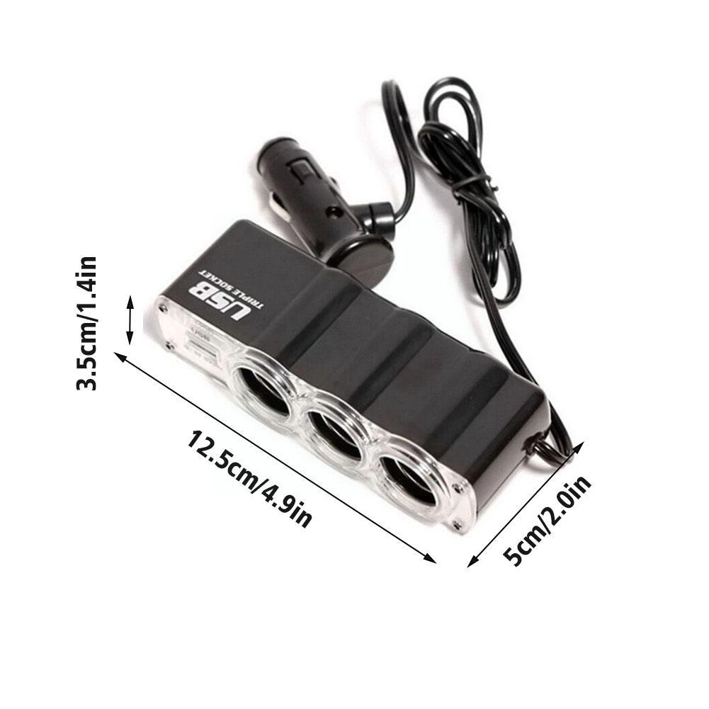 12/24V Car Cigar Lighter General Purpose Vehicle 1/3 Cigar Lighter Car Cigar Lighter For Mobile Phone Game S2S9