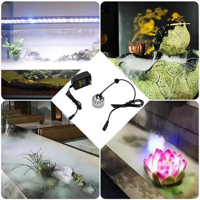 Halloween LED Water Fountain Pond Fogger Mini Mist Maker Fogger Pond Garden Nebulizer For Halloween Christmas Party Decoration