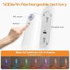 2in1 RGB Night Light LED Motion Sensor Light 8 Light Modes Type-C Rechargeable Lamp for Toilet Corridor Passageway Step Lighting