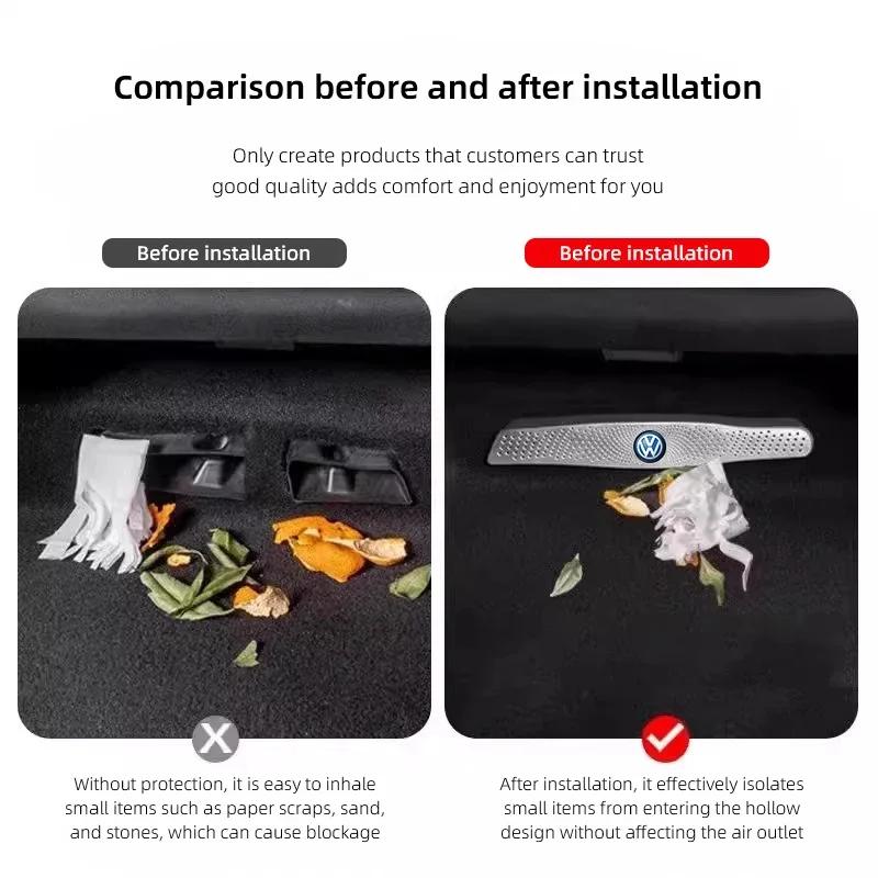 Car Interior Seat Air Outlet Cover Dust Proof Protector For VW GTI Scirocco Polo T5 Passat B6 Golf 5 6 Tiguan Jetta T-ROC BeetleAL8