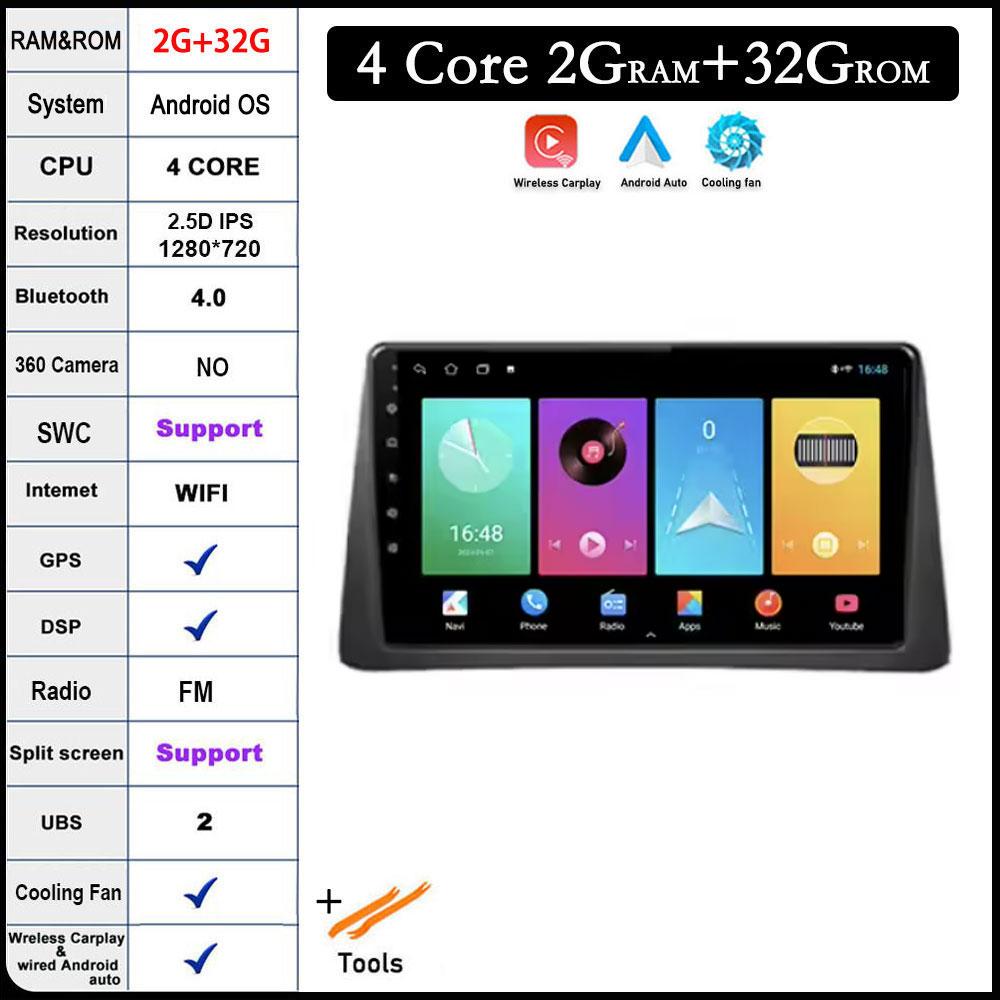 

Для Opel Vauxhall Mokka 2012-2016 Android 14 автомобильный радиоприемник мультимедиа видеоплеер GPS навигация 4G LTE