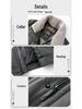 Men's Thickened Genuine Leather Down Jacket - Plus Size, Middle-Aged & Elderly, Winter Turn-Down Collar Outerwear, Loose Fit