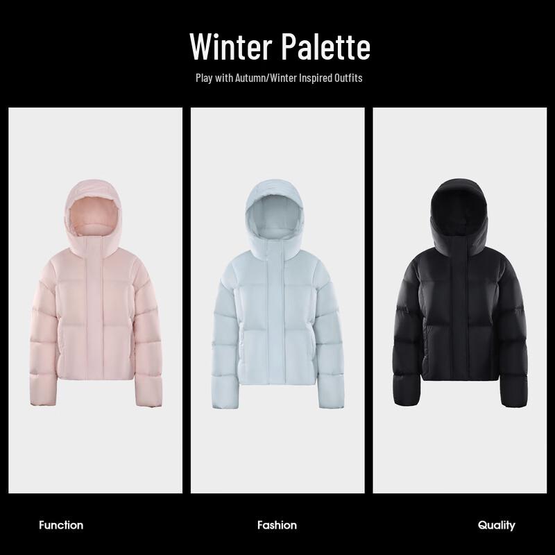 Camel Women's High-Loft Short Puffer Down Jacket