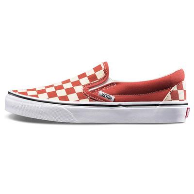 Zapatillas Casual Clásicas Rojas/Blancas para Mujer VN0A38F7ULL
