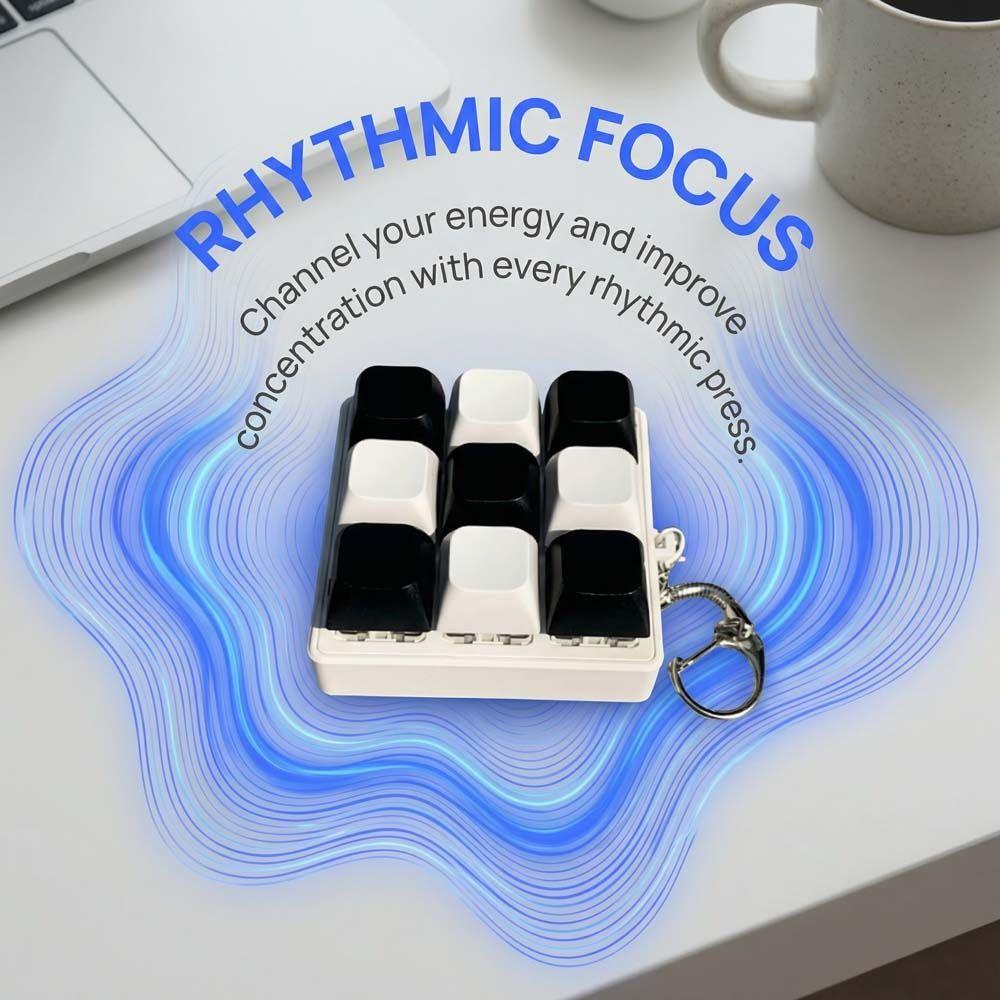 Mechanical Keycaps Decompression Keyring 9 Keyboard Stress Relief Pendant  Pass Time