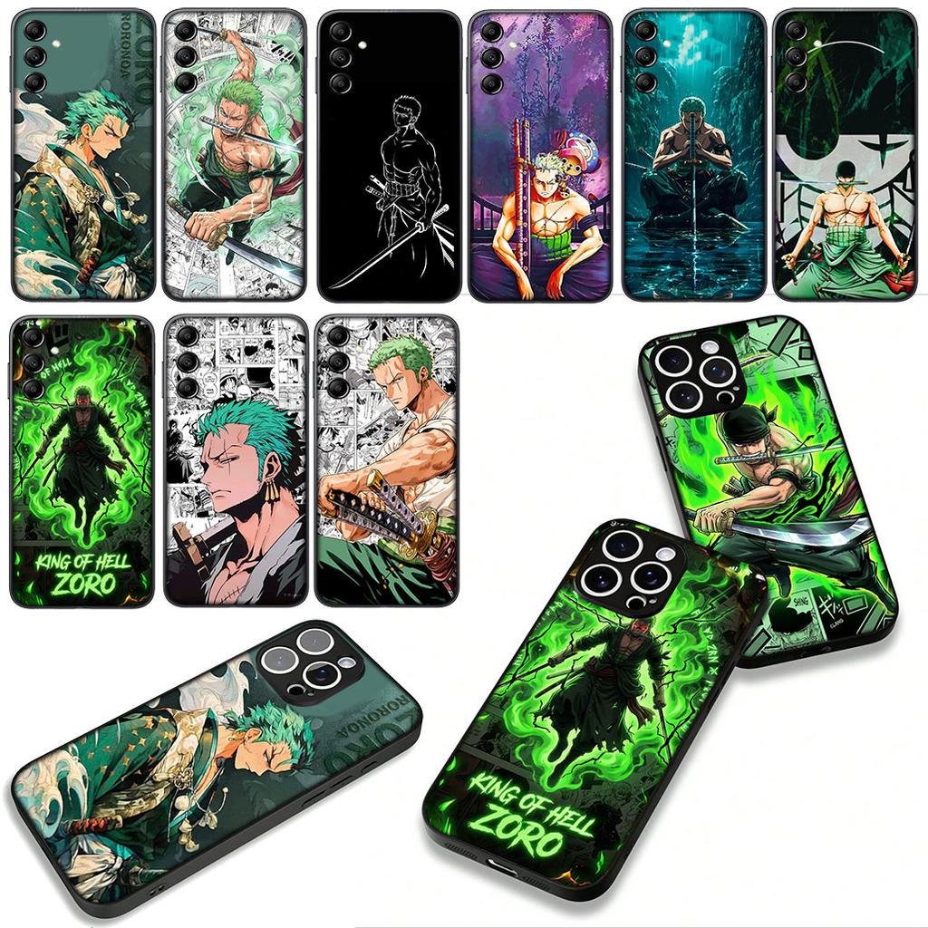 Comics One Piece Roronoa Zoro for Motorola Moto G54 G05 G24 G55 G75 G85 G15 G57 G86 Power Edge 50 30 Ultra Fusion neo Pro Case